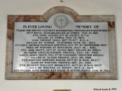 Plaque -  David Austin
